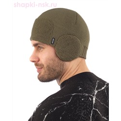 HELM Шапка с ушками мужская (57-59)