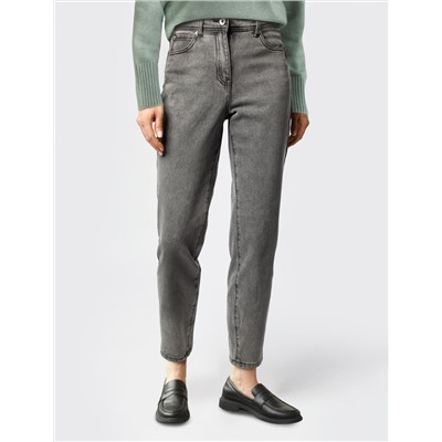 Джинсы mom-fit из эластичного денима