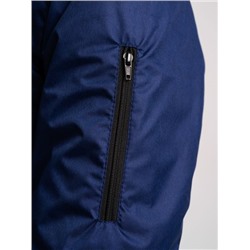 Ветровка-бомбер синий