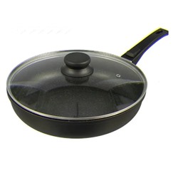 Сковорода с крышкой 22 см "Granit Standart" ручка съемная (14шт)