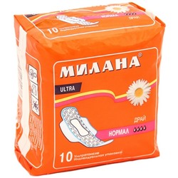 МИЛАНА Прокладки гиг. Ultra Драй Нормал  (4 кап.) 10шт.  304