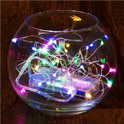 Гирлянда LED100 цветная 10м на батар. RT-2321