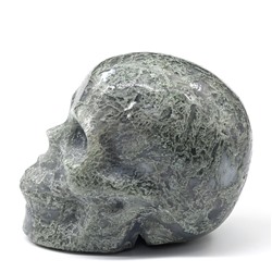 Череп из агата мохового 91*64*73мм, 582г