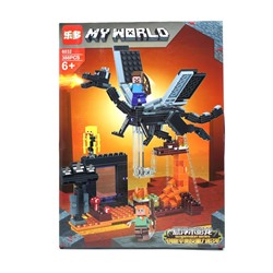 11 Конструктор My World Строит. платф. и динозавр 388дет. 45*33cм /кор.6032 АКЦИЯ! СКИДКА 10%