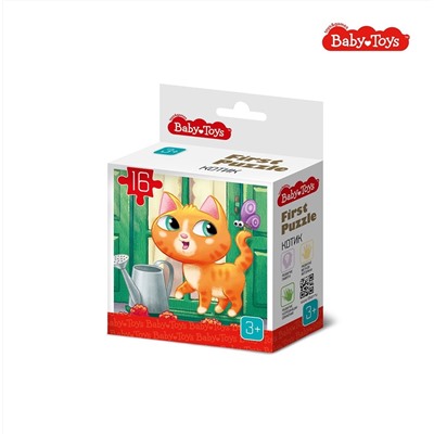 Пазл First Puzzle «Котик» 16 элементов