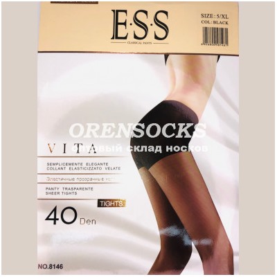 КОЛГОТКИ КАПРОНОВЫЕ 40DEN ESS 8146