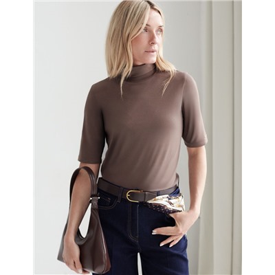 Водолазка из премиального хлопка с эластаном