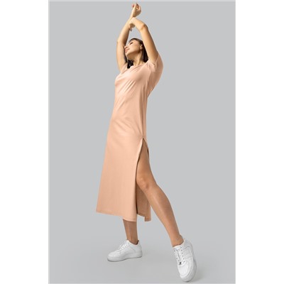 Однотонное женское платье-футболка Happyfox