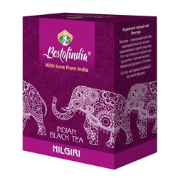 NILGIRI Indian Black Tea, Bestofindia (НИЛГИРИ индийский чёрный листовой чай), 100 г.
