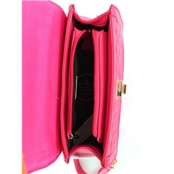 Сумка женская искусственная кожа DJ-7011-1-ROSE RED,  1отд,  плечевой ремень  (цепочка),  розовый 255977
