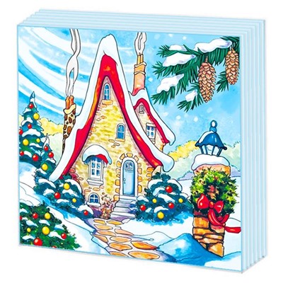 Салфетки бум. 2-х-сл. 33*33 20шт. Фреско  НГ Зимний домик