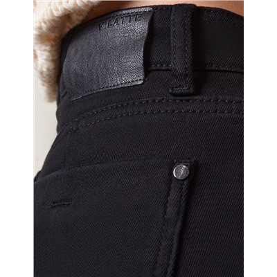 Прямые джинсы на флисе