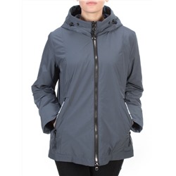 0835 GRAY/BLUE Куртка демисезонная женская RIKA (100 гр. синтепон) размер 58 - российский