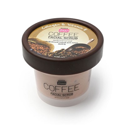 COFFEE Facial Scrub, Banna (Скраб для лица КОФЕ, Банна), 100 мл. - СРОК ГОДНОСТИ ДО 1 ОКТЯБРЯ 2024 ГОДА