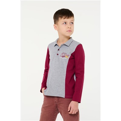 лонгслив поло для мальчика М 065/1-05 -50%