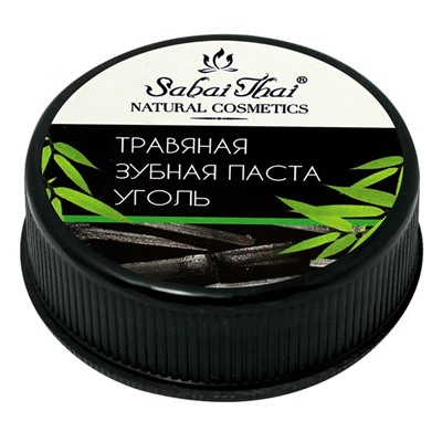 Thailand Зубная паста травяная Уголь 25гр Fennel