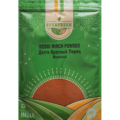 DEGGI MIRCH POWDER, Everfresh (ДЕГГИ КРАСНЫЙ ПЕРЕЦ МОЛОТЫЙ, Эверфреш), 100 г.