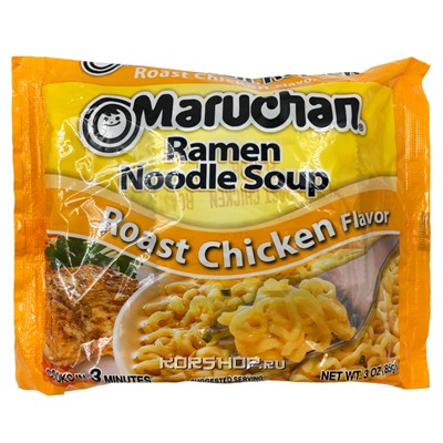 Лапша б/п Рамен со вкусом сочной жареной курицы Maruchan, США, 85 г