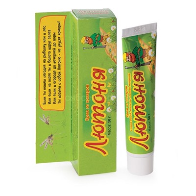 Крем от комаров Лютоня 50г (в коробочке)