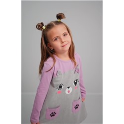 Хлопковое платье для девочки Happyfox