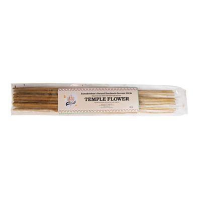 TEMPLE FLOWER Ramakrishna's Natural Handmade Incense Sticks (ХРАМОВЫЙ ЦВЕТОК натуральные благовония ручной работы, Рамакришна), 20 г.