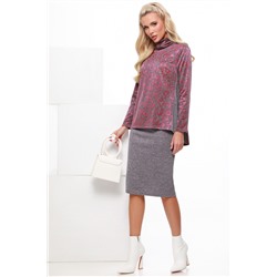 Костюм серо-сиреневый