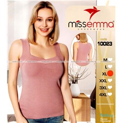 Майки женские Miss Emma Турция широкие бретели арт. 10023 ПУДРОВЫЙ