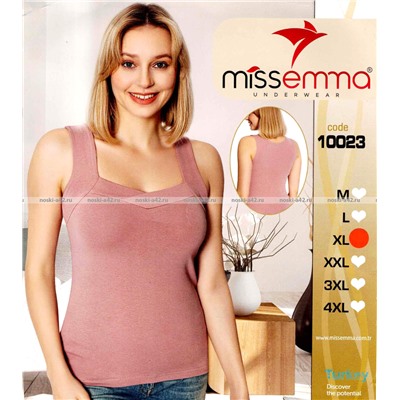 Майки женские Miss Emma Турция широкие бретели арт. 10023 ПУДРОВЫЙ