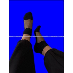 3 ПАРЫ - MEZINEL носки женские укороченные хлопок + капрон арт. 22-21 ЧЕРНЫЕ