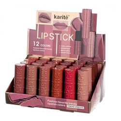 Помада для губ LONG LASTING 12тонов 35945-47(A) (мин.6шт.) Karite
