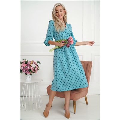 Платье Розетта (бирюзовое) П14114-45М