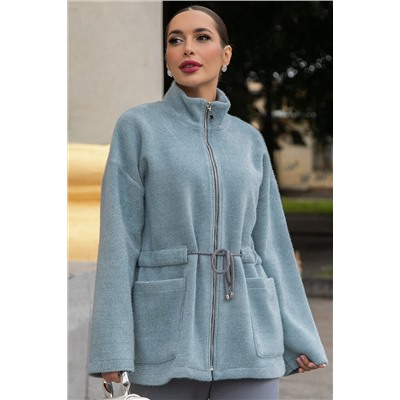 Пальто Альпака (серо-голубое) Б14138-7М