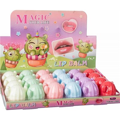 Блеск для губ MAGIC LIP GLOSS Кактусы разноцв. LС-845 Karite (мин.6шт.)