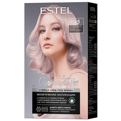 SIGNATURE Крем-гель краска д/волос 9/15 розовый жемчуг Estel