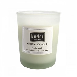 Aroma Candle HERMES, Menahem (Аромасвеча в стакане ГЕРМЕС, время горения: около 12 часов), 1 шт.