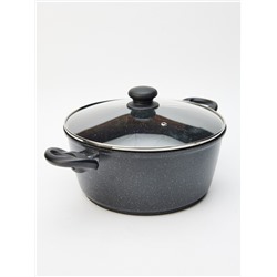 Набор посуды : кастрюля литая 3,3л и 5,7л, сковорода литая 26см съемная ручка