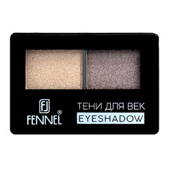 Тени д/век 2цв. FL-2087  т.02 беж+коричн. Fennel