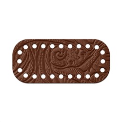Кожа - Дно для сумки мини 5 х 11 см. Сандал