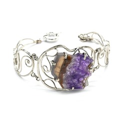 Браслет аметист, 21см.