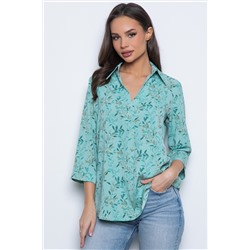 Блуза Супер Стайл (бирюза)