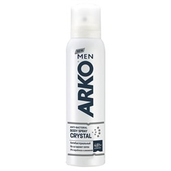 Дезодорант  мужской спрей ARKO CRYSTAL 150мл АКЦИЯ! СКИДКА 5%