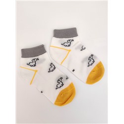 Детские носки 3-5 лет 15-18 см "Серые, Сеточка" Дино