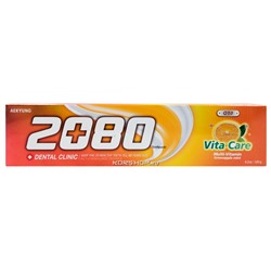 Зубная паста ВИТАМИННЫЙ УХОД с фруктово-мятным вкусом Vita Care Coenzyme Q10 Dental Clinic 2080, Корея, 120 г Акция
