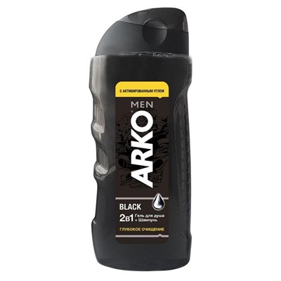 Гель д/душа + шампунь 2в1 ARKO BLACK 250мл