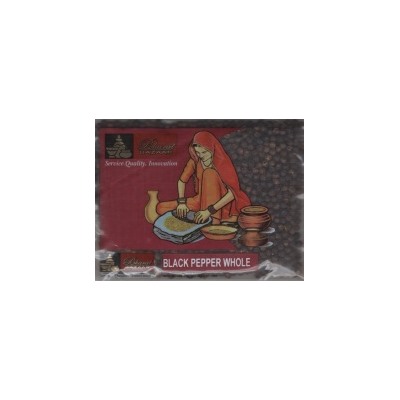 BLACK PEPPER WHOLE Bharat Bazaar (Черный перец, горошек, Бхарат Базар), 50 г. - СРОК ГОДНОСТИ ДО 1 ОКТЯБРЯ 2024 ГОДА