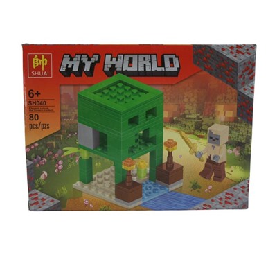 Конструктор My World 80дет. 19*14см / коробка SH040-1