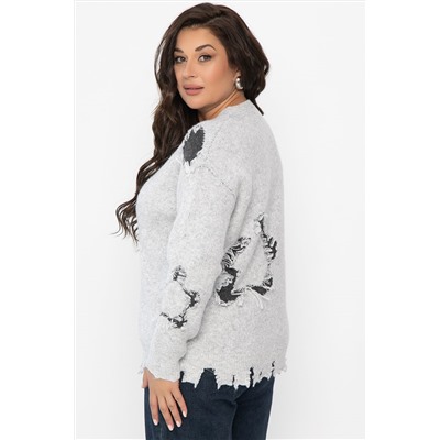 Свитер рваный Наиль (серый) Б14562-13М