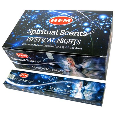 MYSTICAL NIGHTS Premium Masala Incense, Hem (МИСТИЧЕСКИЕ НОЧИ премиум масала благовония палочки, Хем), уп. 15 г.