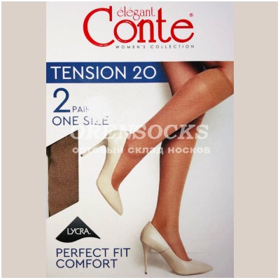 КАПРОНОВЫЕ ГОЛЬФЫ 20 DEN TENSION CONTE 8С-3СП