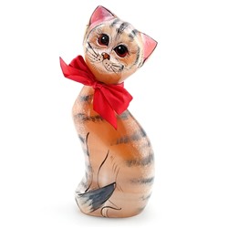 Фигурка кошки из селенита "Кошка Шотландская" 55*50*145мм.